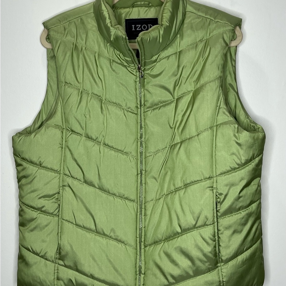 Izod Olive Quilted Vest